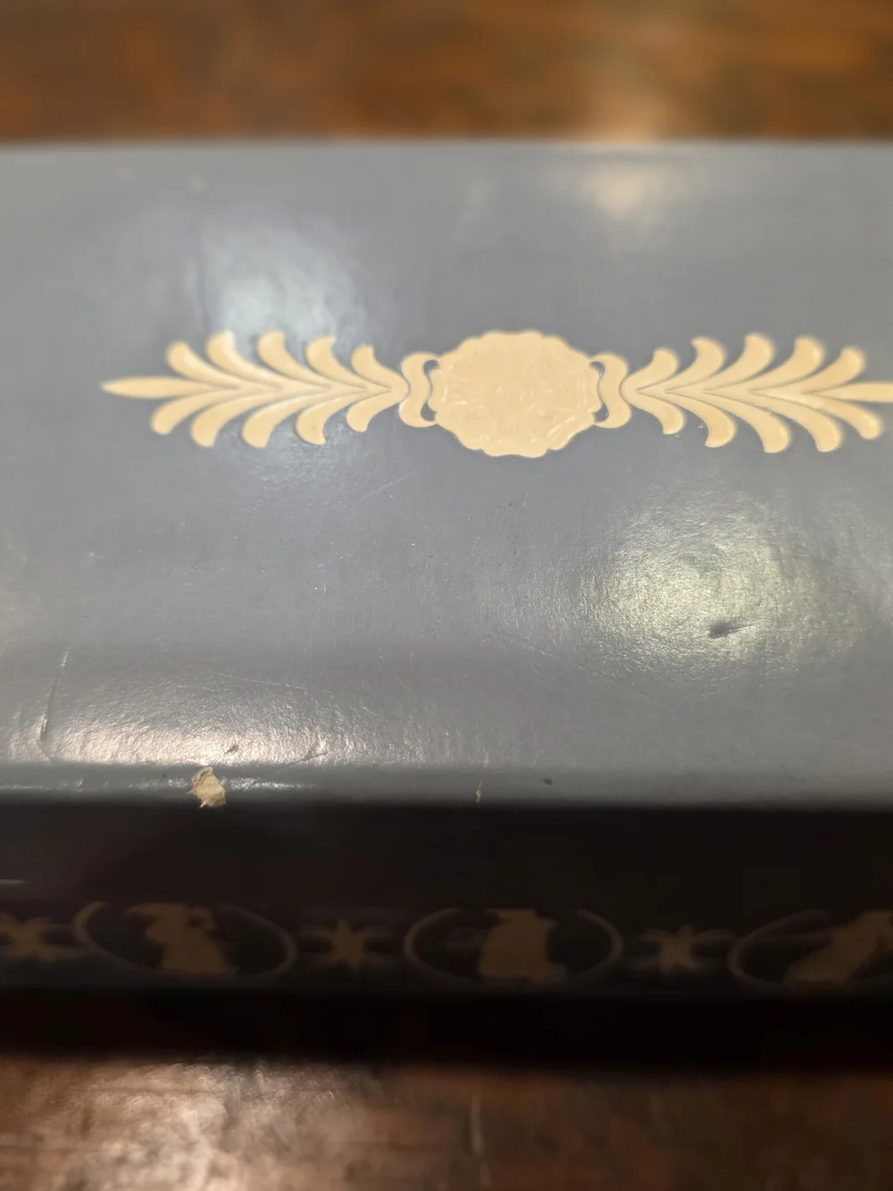 Wedgwood Blue Vintage Jewlery Box
